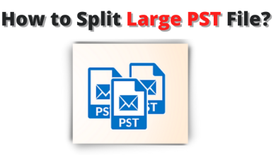 how to split large pst file