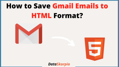 save gmail emails to HTML