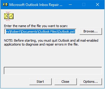 step-1 manual How to Fix Corrupted Calendar in Outlook