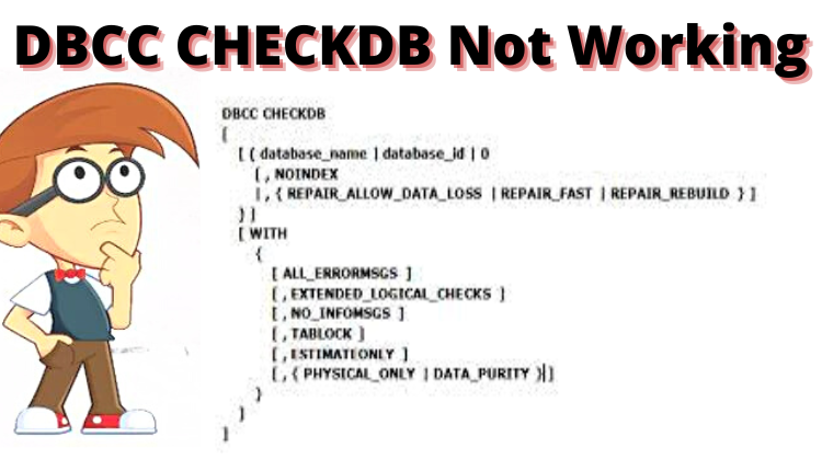 dbcc checkdb not working